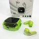 Бездротові вакуумні навушники TWS з дисплеєм LED, вологозахист IPx4 Bluetooth 5.4 з кейсом. Колір: зелений ws73645-1 фото 7