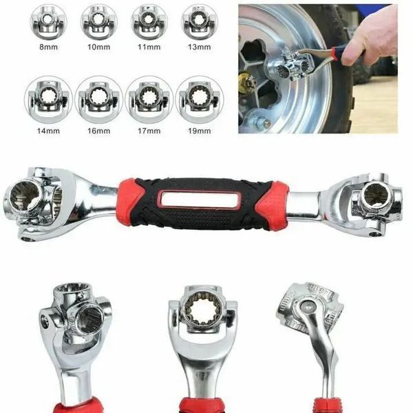 Універсальний ключ 48 в 1 Universal Tiger Wrench PRO 2428 new original Надміцний набір універсальних ключів ws73716 фото