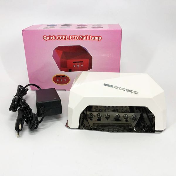 Сушарка для нігтів UV LAMP CCF+LED, Сушарка для нігтів, Портативна сушарка для нігтів. Колір: білий ws17165-1 фото