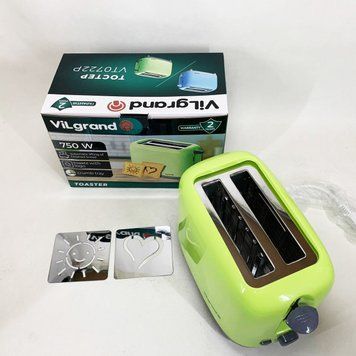Тостер VILGRAND VT0722P Green ws85413 фото