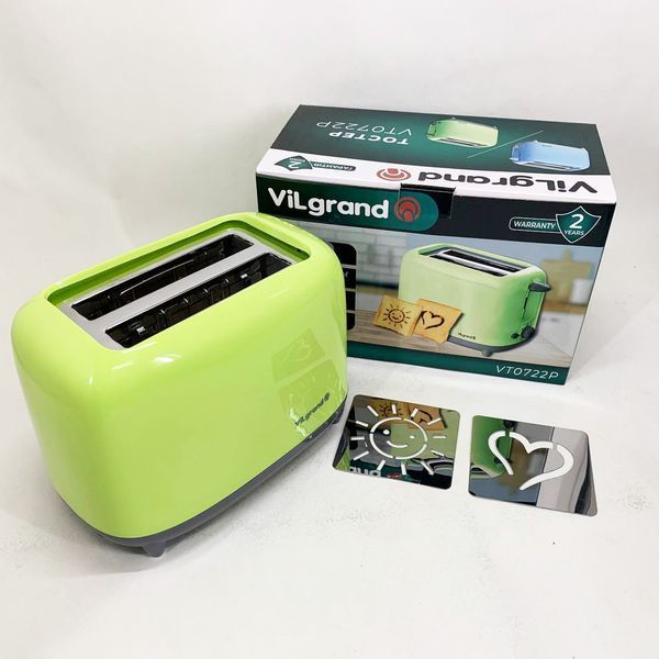 Тостер VILGRAND VT0722P Green ws85413 фото