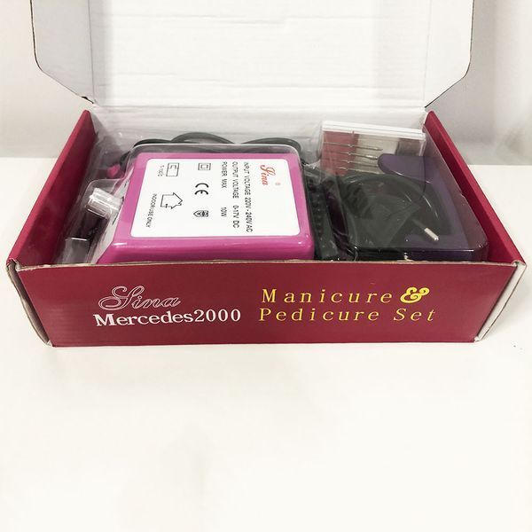 Фрезер для манікюру Beauty nail DM-14/2000, побутовий фрезер манікюрний, фрезер для нігтів. Колір: рожевий ws11679-1 фото