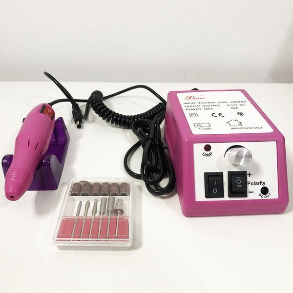 Фрезер для манікюру Beauty nail DM-14/2000, побутовий фрезер манікюрний, фрезер для нігтів. Колір: рожевий ws11679-1 фото