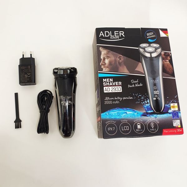 Електробритва для чоловіків роторна Adler AD 2933 акумуляторна 30 Вт ws55769 фото