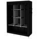 Шафа тканинна 3 секції складана з каркасом STORAGE WARDROBE 175 х 130 х 45 см. Колір: чорний ws99837-4 фото 7