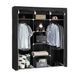 Шафа тканинна 3 секції складана з каркасом STORAGE WARDROBE 175 х 130 х 45 см. Колір: чорний ws99837-4 фото 4