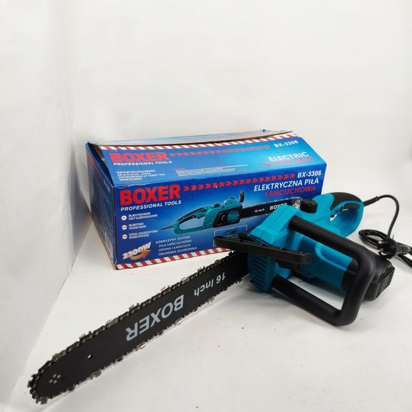 Пила ланцюгова мережева 2200Вт 40см Boxer BX-3306 електропилка ws42165 фото