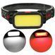 Ліхтар налобний BL-008+COB (white+red), червоне світло, водозахист, вбудований акумулятор ws95481 фото 7