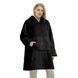 Толстовка плед з капюшоном і рукавами Huggle Hoodie оверсайз Black ws96134-3 фото 7