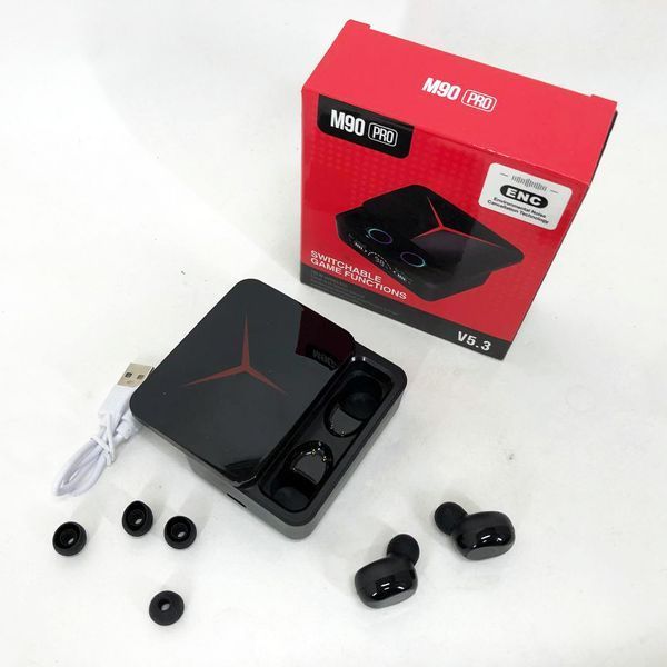 Бездротові навушники M90 Pro True Wireless Earbuds 5.3, гарні бездротові навушники Bluetooth ws47915 фото