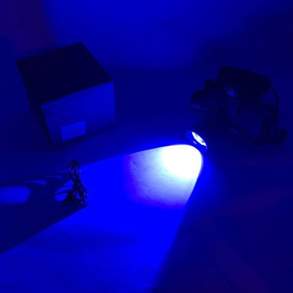 Ліхтарик налобний PLD-A12-2PM10-2TG (WHITE+UV), Ліхтар акумуляторний для риболовлі, Ліхтарик налобний потужний ws26229 фото