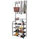 Вішалка для одягу New simple floor clothes rack з полицями для взуття метал ws99519 фото 4