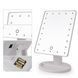 Дзеркало для макіяжу з 16 LED підсвічуванням Mirror White, Дзеркало, що світиться, для макіяжу. Колір: білий ws11962 фото 6