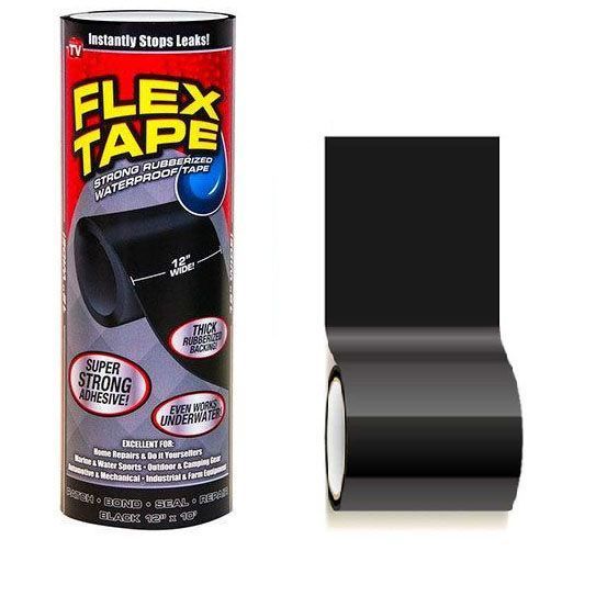 Водонепроникна ізоляційна надміцна скотч-стрічка Flex Tape 30 см ws89651-1 фото