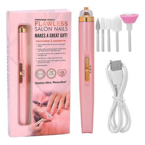 Фрезер для манікюру та педикюру Flawless Salon Nails, ручка фрезер для манікюру. Колір: рожевий ws53122 фото