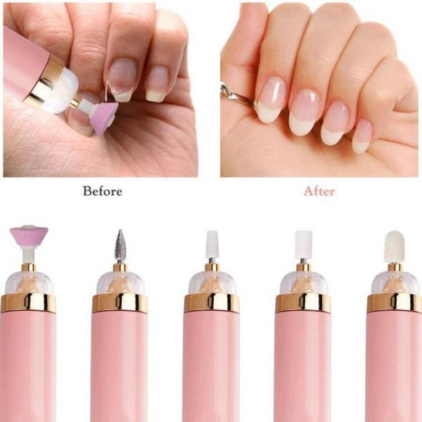 Фрезер для манікюру та педикюру Flawless Salon Nails, ручка фрезер для манікюру. Колір: рожевий ws53122 фото