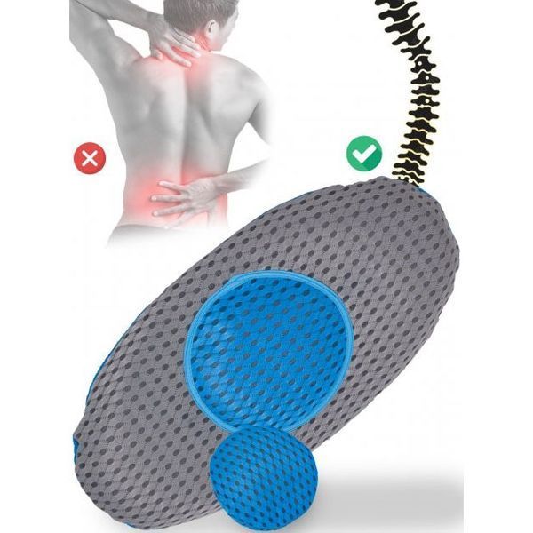 Ортопедична подушка для попереку Lumbar Support TV One. Подушка для попереку з ефектом пам'яті ws68473 фото