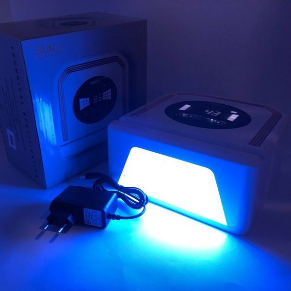 Лампа для нігтів UV LAMP SUN Y31 Сушарка для гель лаку на акумуляторі, Лампа для сушіння гель-лаку вдома ws63217 фото