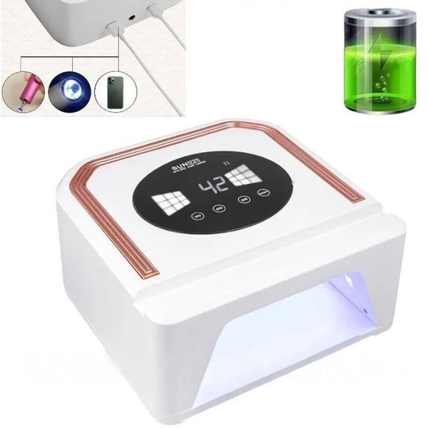 Лампа для нігтів UV LAMP SUN Y31 Сушарка для гель лаку на акумуляторі, Лампа для сушіння гель-лаку вдома ws63217 фото