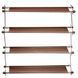 Полиця для взуття органайзер компактний стійка складана Shoe Rack YH 8802 4 полиці. Колір: коричневий ws32739-3 фото 1
