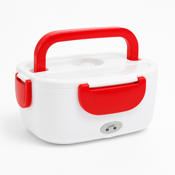 Ланч бокс електричний з підігрівом Lunch Heater 220V Pro, контейнер для їжі з відсіками Red ws88434-6 фото