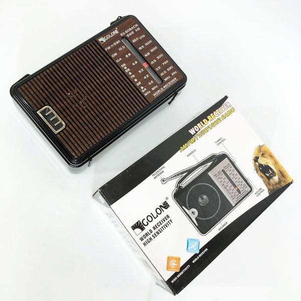 Радіоприймач GOLON RX-608 всехвильовий на батарейках + підтримка USB/microSD/MP3/WMA ws32939 фото