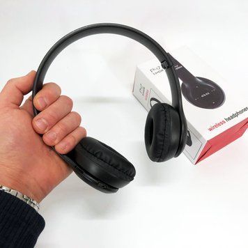 Бездротові навушники Bluetooth Wireless Headset P47 Black Гарнітура для ПК, телефону з мікрофоном ws62538 фото