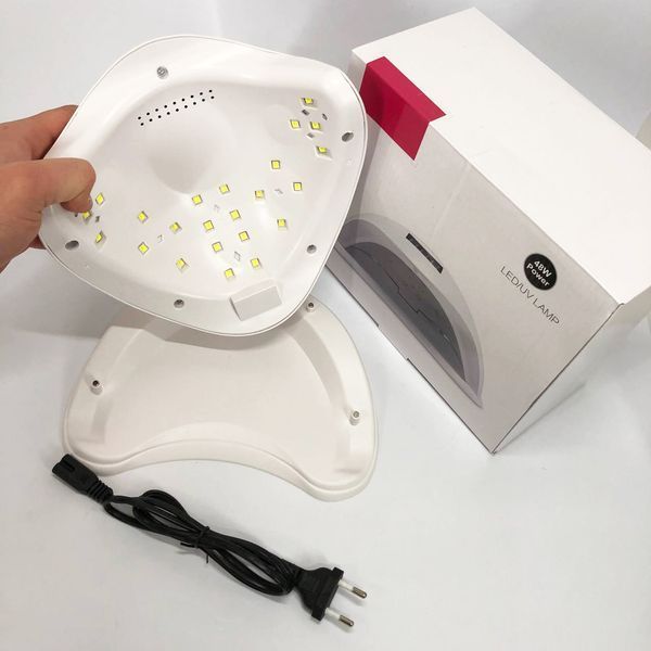 Лампа SUNUV SUN 5 PLUS 48W WHITE UV/LED для полімеризації, Професійна лампа для нігтів з таймером ws55929 фото