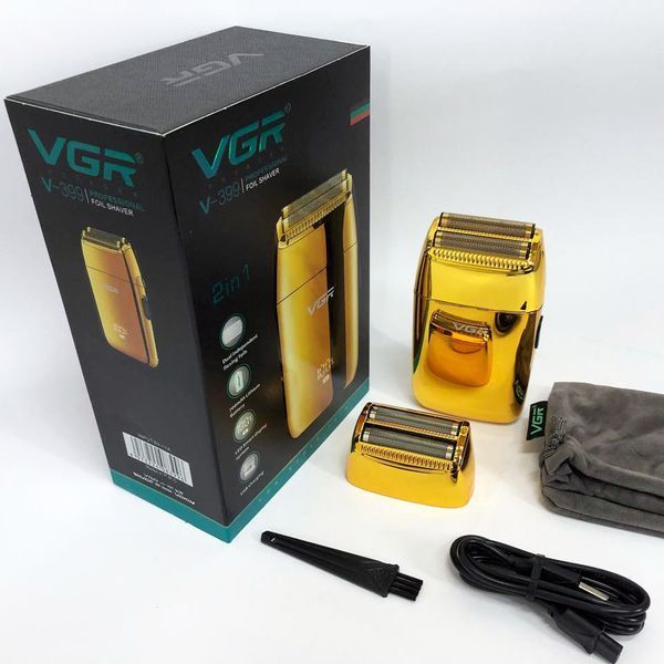 Професійний шейвер VGR V-399 GOLD, бездротова електробритва, бритва триммер для бороди ws63458 фото