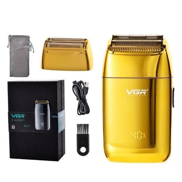 Професійний шейвер VGR V-399 GOLD, бездротова електробритва, бритва триммер для бороди ws63458 фото