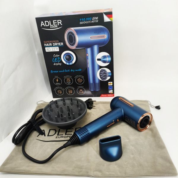 Фен Adler AD 2271 SUPERSPEED TURBO 1500Вт ws71477 фото