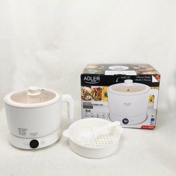 Електрична багатофункціональна кастрюля-пароварка Adler AD 6422 800Вт 1л 4 режими сенсорне керування ws82938 фото